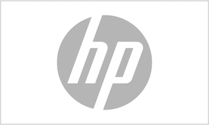 HP logo, a customer of ours for corporate events and comms.