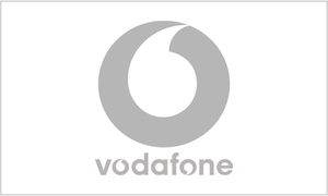 Our client Vodafone logo for corporate events and comms.