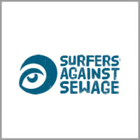 Surfers Against Sewage logo, one of Mocean's partners. Sustainable corporate events and comms.
