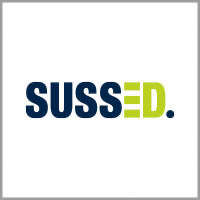 SUSSED logo, one of Mocean's partners. Sustainable corporate events and comms.