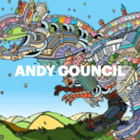 Andy Council artwork of Bristol dinosaur, one of Mocean's partners. Sustainable corporate events and comms.