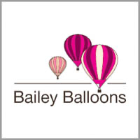 Bailey Balloons logo, one of Mocean's partners. Sustainable corporate events and comms.